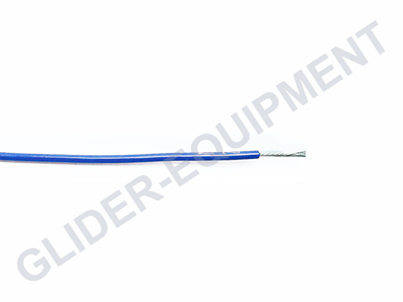 Tefzel kabel AWG24 (0.27mm²) blauw [M22759/16-24-6]